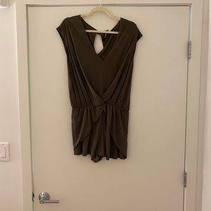 Army green romper